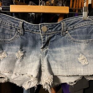 Distressed Denim Women Shorts